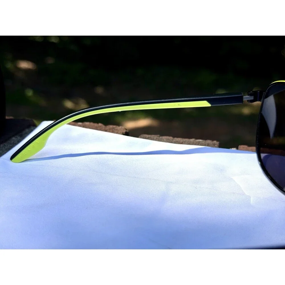 Prada Linea Rossa PS 50YS Sunglasses Matte Black Neon Yellow Aviator 62mm W/ COA